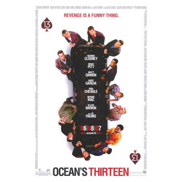 Oceans 13 original DS movie poster D/S 27x40 Final